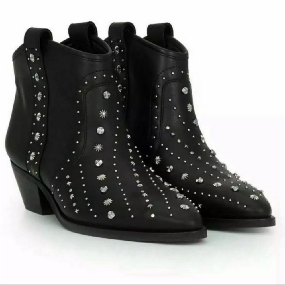Sam Edelman Brian Embellished Ankle Boots 7.5 - Picture 4 of 9